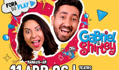 Fenômenos do YouTube, Gabriel e Shirley apresentam espetáculo ao vivo em Manaus