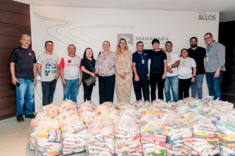 Campanhas solidárias do Manauara Shopping distribuíram mais de duas toneladas de alimentos para projetos sociais em 2025