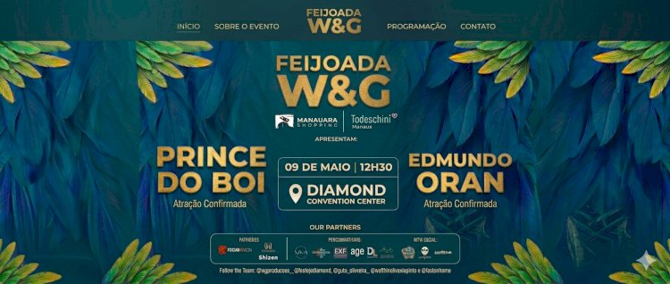 Feijoada W&G 2026 confirma Edmundo Oran e Prince do Boi em edição renovada no Diamond Convention Cente
