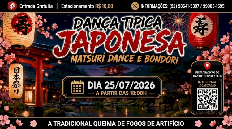 Festa da Tradição Japonesa reúne dança, gastronomia e cultura no Manaus Country Club